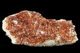 Ruby Red Vanadinite Crystals on Pink Barite - Morocco #82384-1